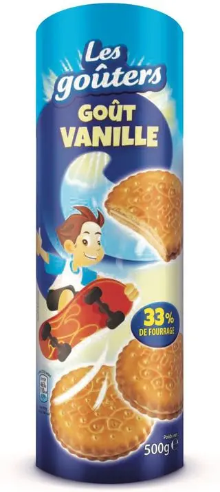 Biscuits fourrés vanille 500g