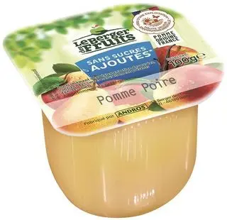 Compote pomme/poire 100g