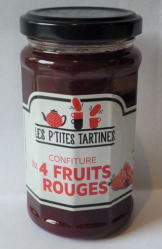 Confiture 4 fruits rouges 265g