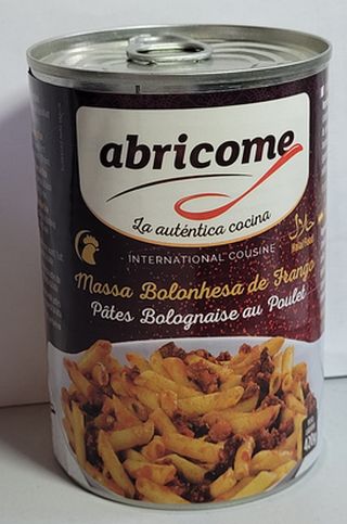 Pâtes bolognaise au poulet Halal 415g