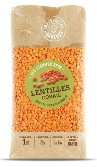 Lentilles corail 1kg