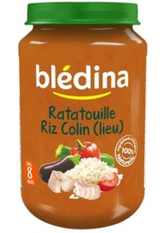 [EB03201] Petits pots colin /ratatouille / riz 200g (8 mois)