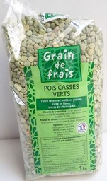 [FB21195] Pois cassés verts 1kg