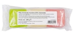 [OC22077] Pâte d'amande tricolore 250g