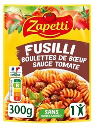 [GA22193] Fusillis aux boulettes de boeuf 300g Micro-ondable